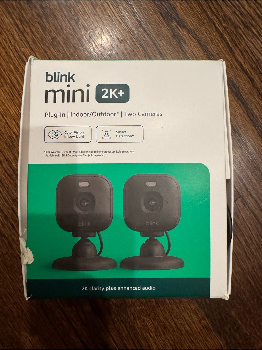 Blink Mini 2K+ Indoor/Outdoor Security Camera - Black (2 Pack)